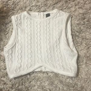Crochet knitted tank top